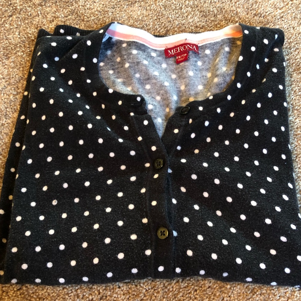 Polka dot sweater